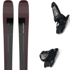 SALOMON N STANCE 90 BLACK/BURGANDY + MARKER GRIFFON 13 ID BLACK
