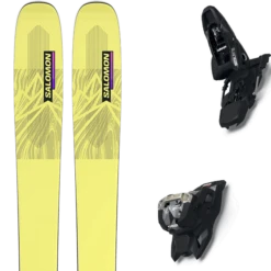 SALOMON N QST STELLA 106 YEL PEAR + MARKER SQUIRE 11 BLACK