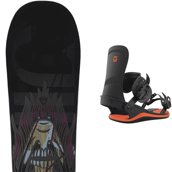 ROSSIGNOL JIBSAW + UNION ULTRA BLACK ORANGE