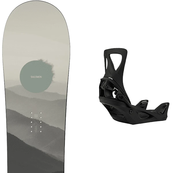 SALOMON BELLEVUE + BURTON STEP ON W BLACK