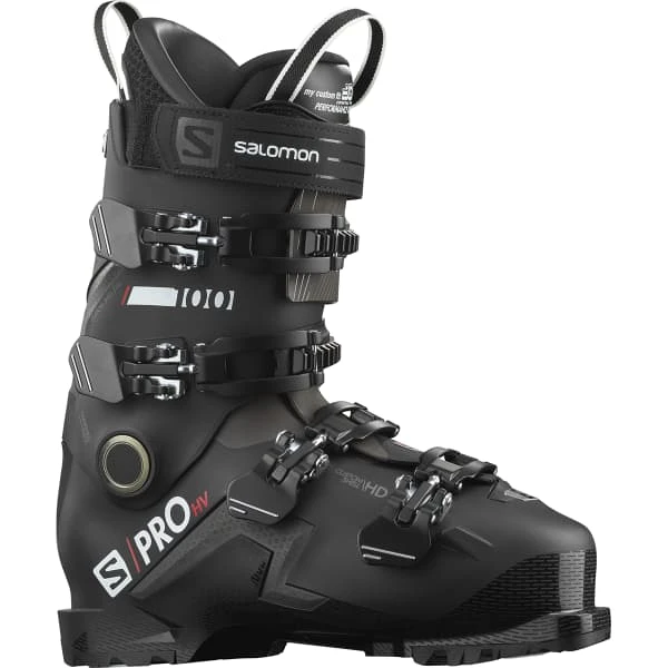 SALOMON S/PRO HV 100 GW BLACK BELLUGA RED 22